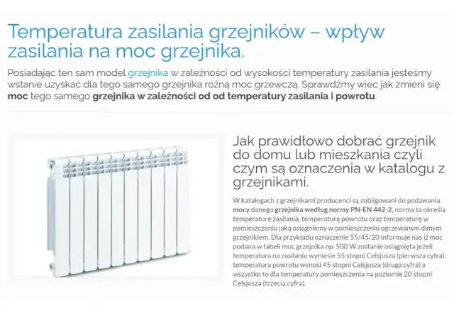 Temperatura wody w grzejnikach Ile powinna wynosić