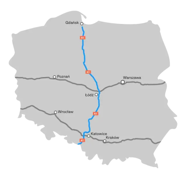 Ile km autostrada Toruń Gdańsk? Sprawdź najkrótszą trasę A1