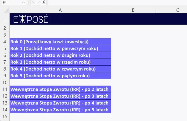 Jak obliczyć IRR w Excelu - uniknij najczęstszych błędów i pułapek