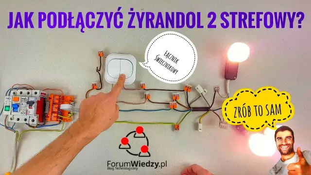 Jak podłączyć żyrandol 5 żarówek do 2 kabli? Zrób to bezpiecznie!