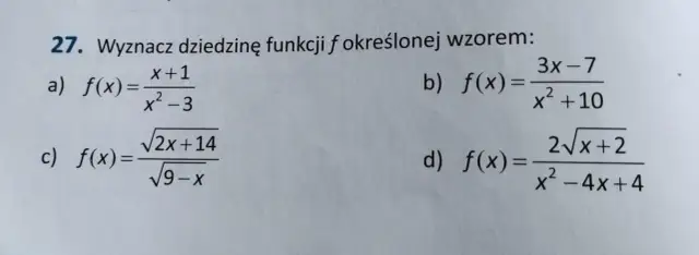 Jak wyznaczyć dziedzinę funkcji ze wzoru? Opanuj to!