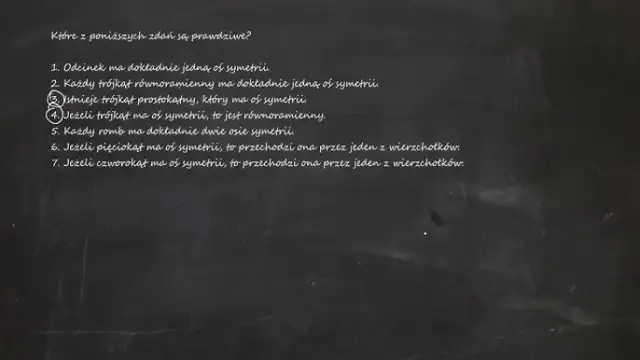 Ile osi symetrii ma odcinek? Poznaj zaskakujące odpowiedzi!