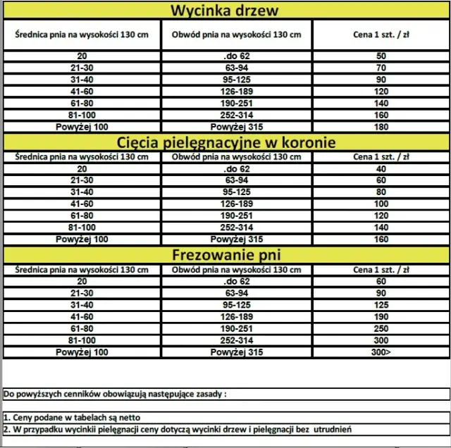 Koszt wycinki drzewa: Ceny, przepisy i kary w 2026 r.