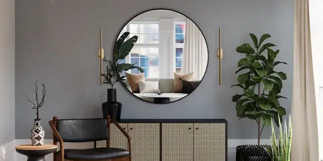 Jakie oświetlenie do okrągłego lustra, aby uniknąć złego efektu?