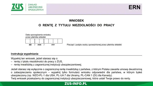 Jakie dokumenty są potrzebne do wniosku o rentę z tytułu niezdolności?