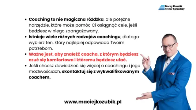 Coach: Kto to jest? Odkryj rolę, korzyści i wybierz partnera rozwoju