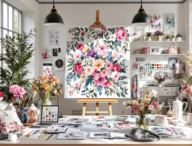 Kwiaty w malarstwie współczesnym: artyści, trendy i Twój dom