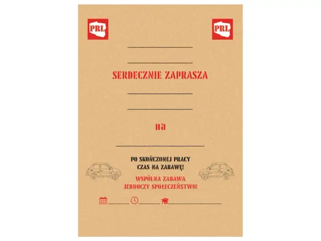 Zaproszenia PRL: Odkryj sekrety kultowych zaproszeń na imprezę