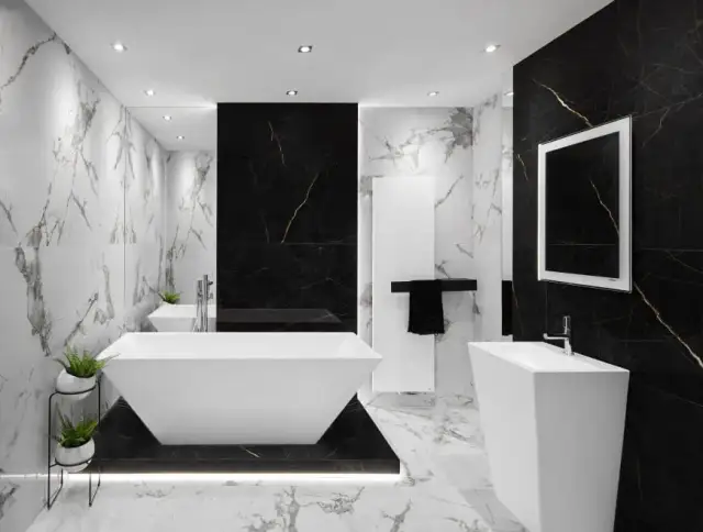 Płytki do małej łazienki: Sekrety optycznego powiększania