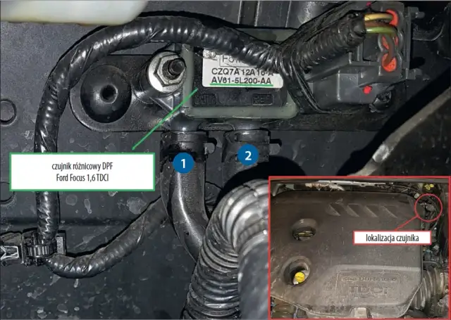 Czujnik DPF Ford Kuga - gdzie jest i jak go łatwo znaleźć