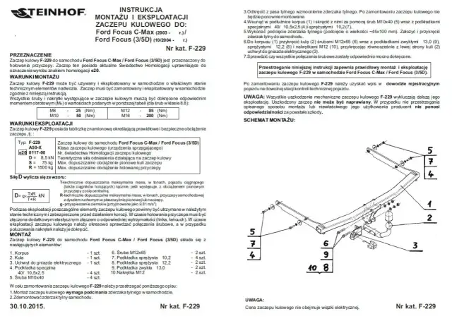 Gdzie jest ucho do holowania w Ford Focus II? Oto prosta instrukcja