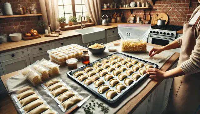 Mrożenie pierogów: Jak uniknąć sklejania i zachować smak?