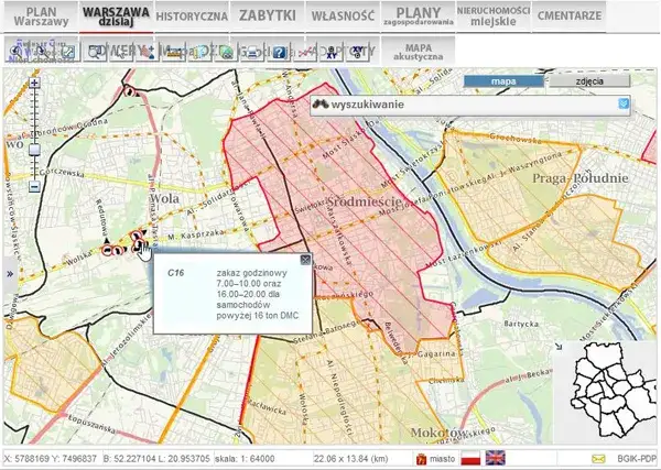 Zakazy dla ciężarówek w Warszawie - Gdzie obowiązują na mapie miasta?