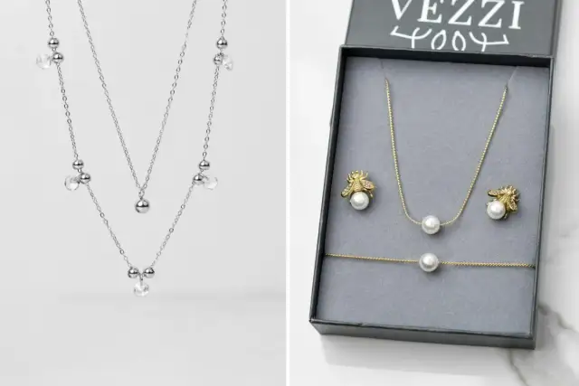 Biżuteria do różowej sukienki: Złoto, srebro? Poznaj zasady!