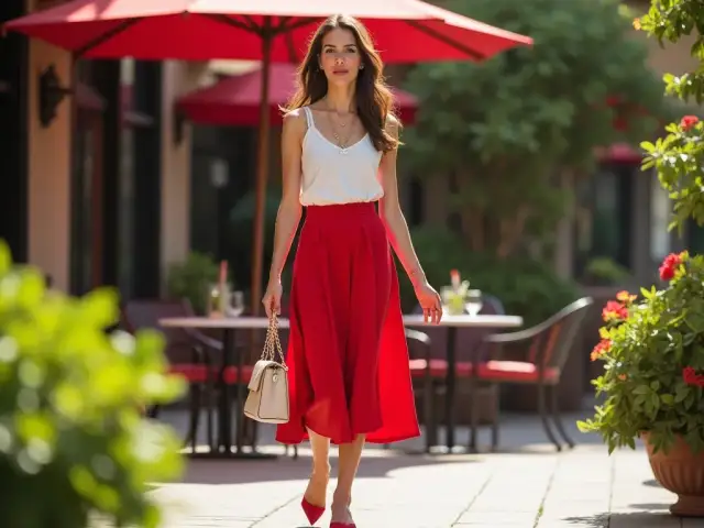 Najlepsze bluzki do czerwonej spódnicy, które musisz znać
