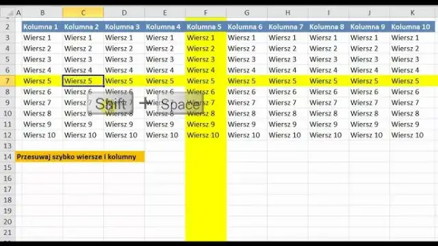 Poznaj maksymalną liczbę kolumn oraz wierszy w arkuszu kalkulacyjnym Excel