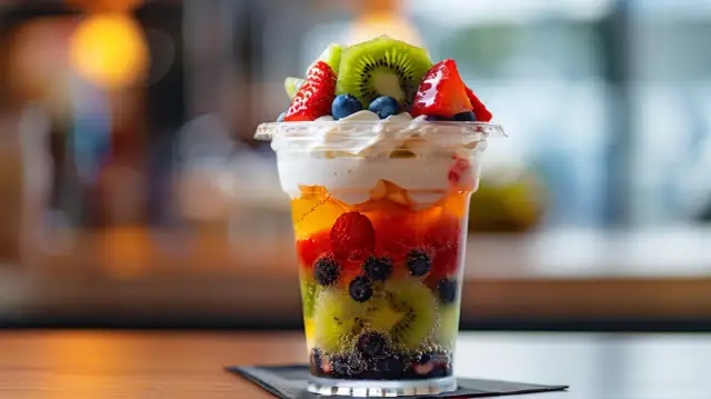 Letni deser bez pieczenia: galaretka z bitą śmietaną i owocami