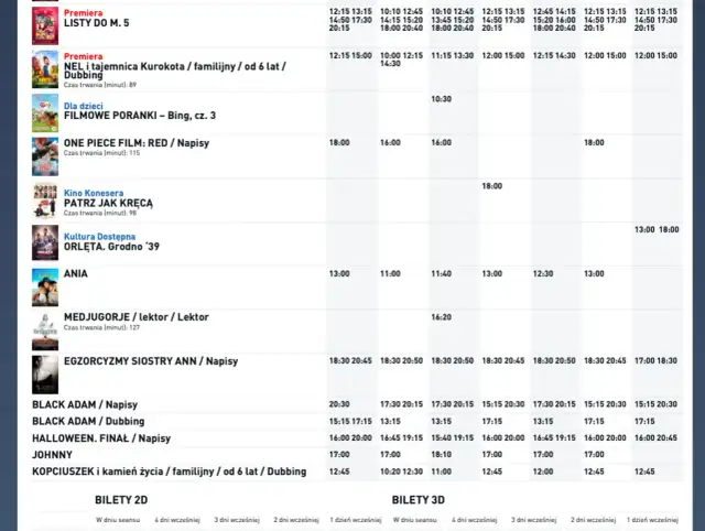 Kino Helios Rzeszów - repertuar i promocje na czerwiec