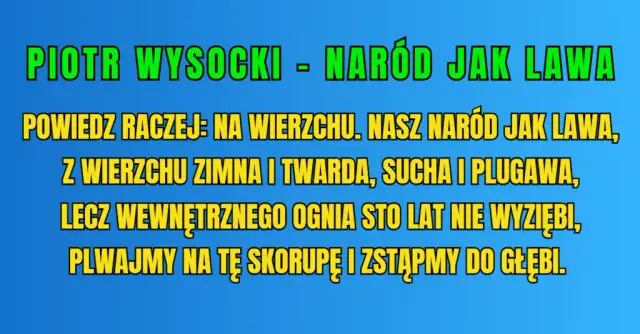 Naród jak lawa interpretacja cytatu – znaczenie, symbolika i kontekst w Dziadach