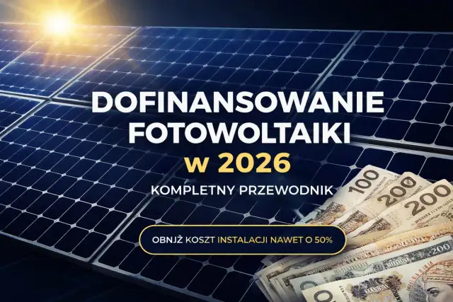 Dofinansowanie do fotowoltaiki w 2026. Kompletny przewodnik, jak obniżyć koszt instalacji nawet o 50%.