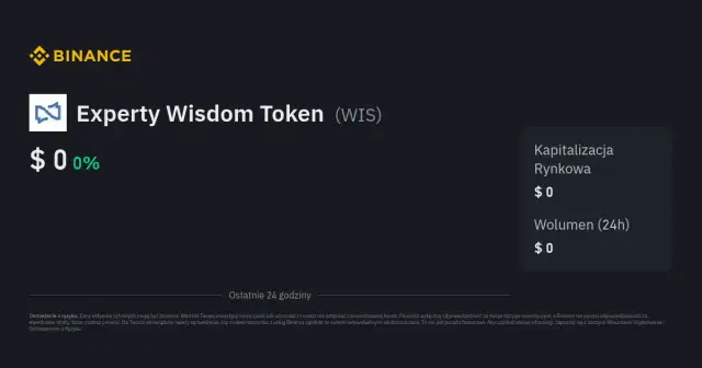 Wis kryptowaluta: Kluczowe informacje o Experty Wisdom Token i jego przyszłości