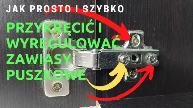 Regulacja zawiasów w szafce: Krzywe drzwiczki? Zrób to sam!