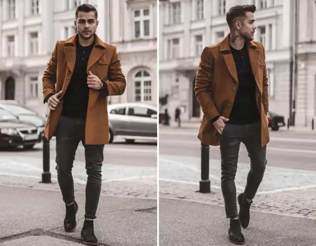 Męski płaszcz: stylizacje, fasony, dodatki. Jak nosić go z klasą?