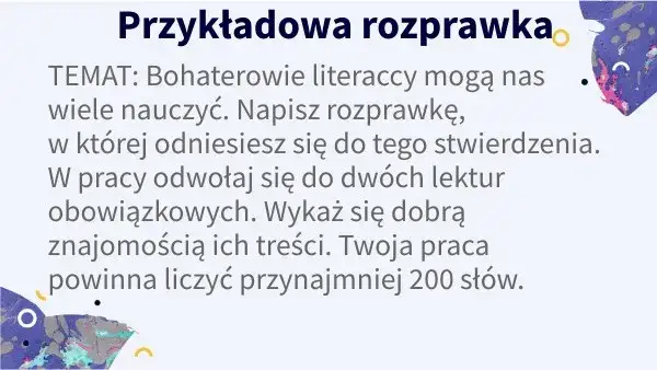 Czego uczy nas literatura? Kluczowe lekcje i wartości w rozprawce