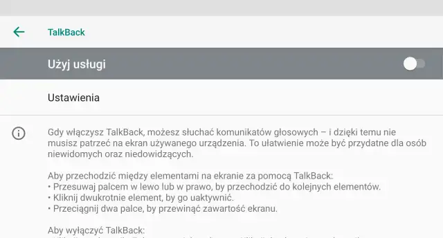 Jak wyłączyć tryb dla niewidomych i przywrócić normalne ustawienia telewizora