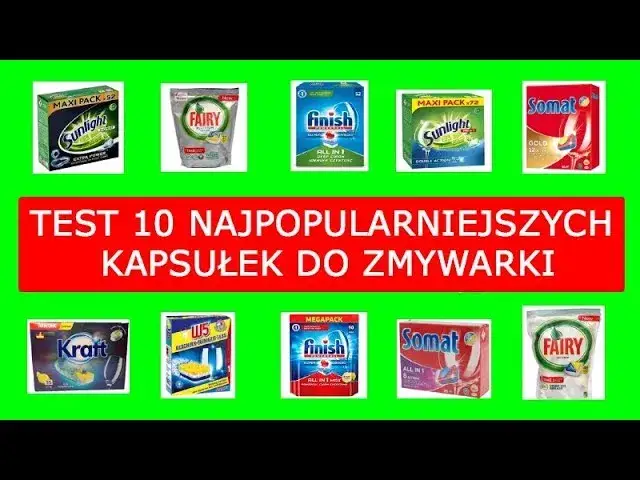 Najlepsze kapsułki do zmywarki 2026: Ranking i test Finish vs Fairy