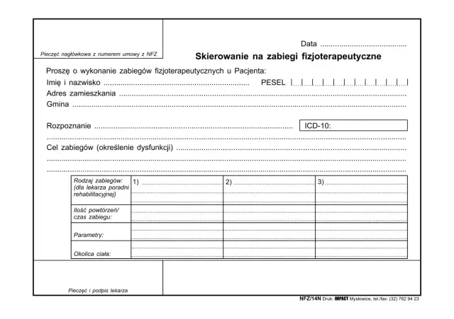 Skierowanie do fizjoterapeuty: Kiedy musisz je mieć? NFZ czy prywatnie?