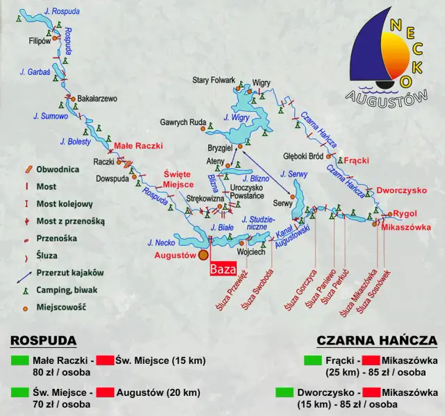 Spływ kajakowy Augustów: Planuj przygodę! Trasy, ceny, porady