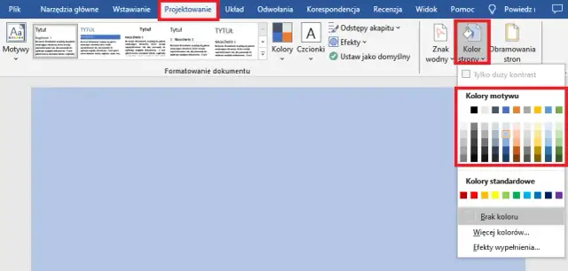Jak zmienić tło w Wordzie i nadać dokumentowi nowy wygląd
