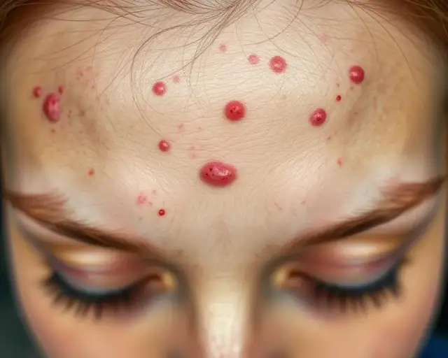 Pryszcze na czole: Skąd się biorą? Poznaj przyczyny i skuteczne leczenie.