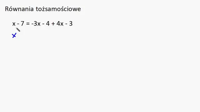 Równanie tożsamościowe: definicja, przykłady i jak je rozwiązać?