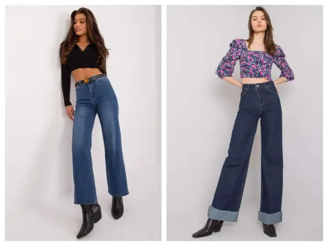 Szerokie jeansy: jaką bluzkę dobrać? Porady i gotowe stylizacje