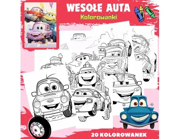 Kolorowanki auta dla dzieci – rozwijaj kreatywność i zabawę