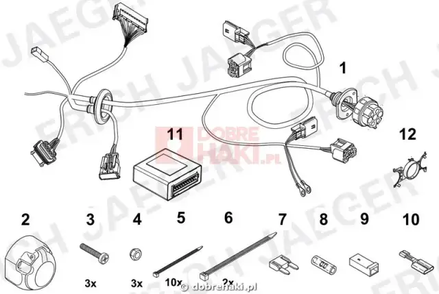 Montaż wiązki haka Renault Trafic: Instrukcja krok po kroku
