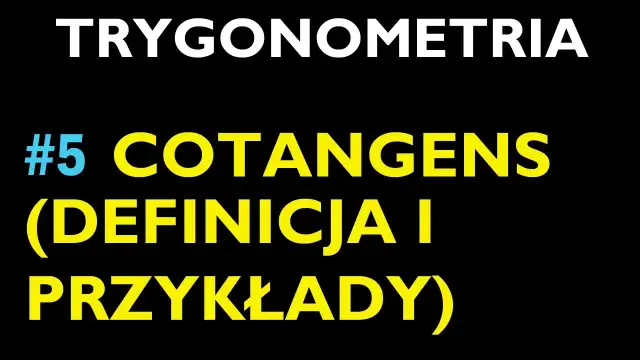 Co to jest cotangens? Zrozumienie funkcji i jej zastosowań w matematyce