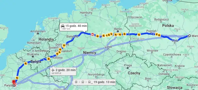 Ile kilometrów do Paryża? Sprawdź odległość i czas podróży