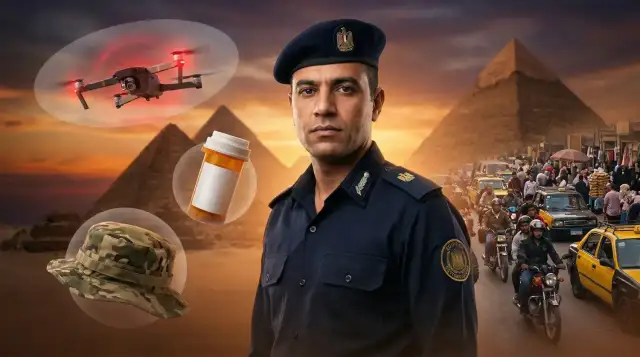 Egipski celnik ostrzega: drony, leki bez recepty i kamuflaż to rzeczy, czego nie wolno wwozić do Egiptu.