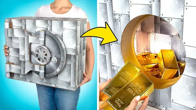 Jak zrobić sejf z kartonu - prosta instrukcja na kreatywny projekt