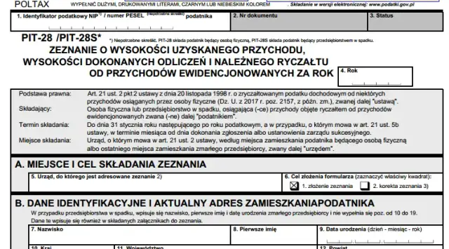 Kiedy złożyć PIT-28 za wynajem mieszkania, aby uniknąć kłopotów?