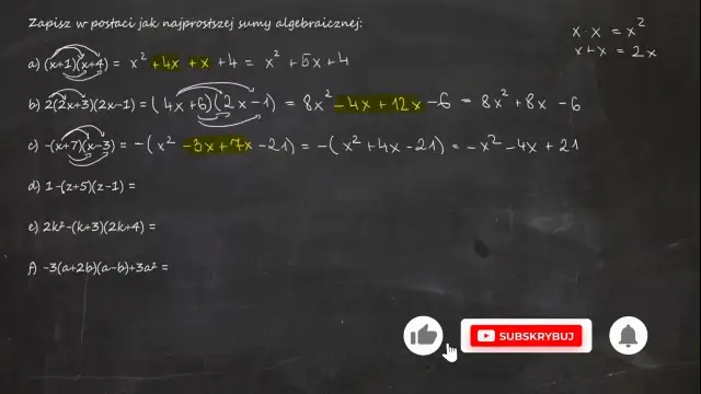 Jak zapisać w postaci jak najprostszej sumy algebraicznej? Proste kroki!