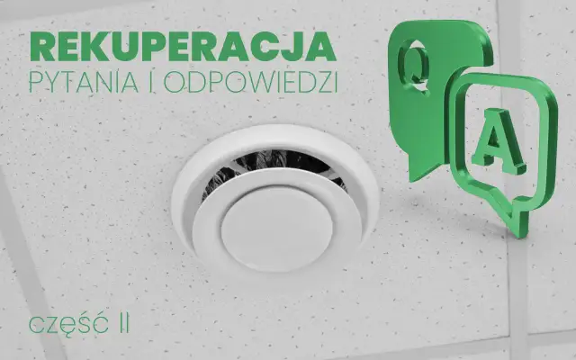 Rekuperacja z klimatyzacją: pytania i odpowiedzi. Wentylacja sufitowa i ikony Q&A.