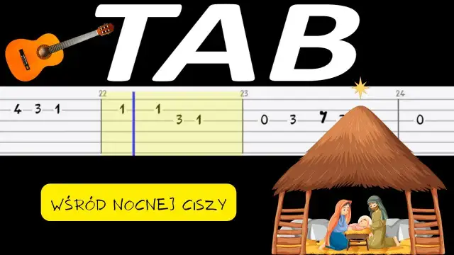 Wśród nocnej ciszy chwyty na gitarę – zagraj kolędę łatwo i szybko