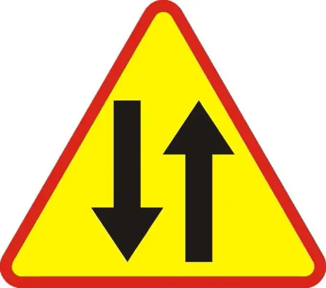 Odcinek jezdni o ruchu dwukierunkowym: co oznacza znak A-20?