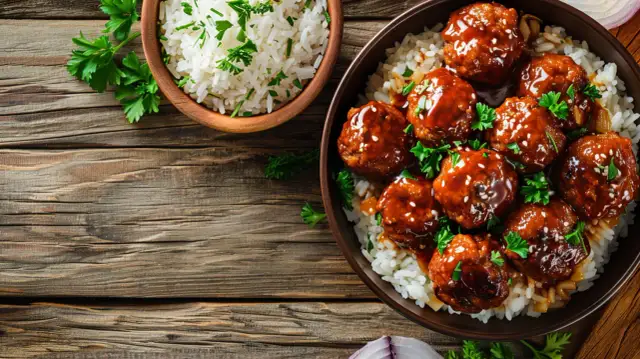 Pulpety z ryżem w sosie własnym - drobiowe lub cielęce - przepis