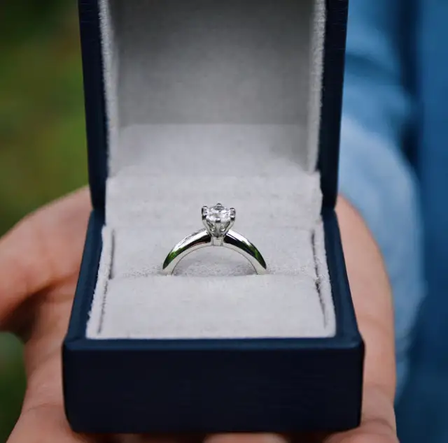 Jaką obrączkę wybrać do pierścionka zaręczynowego z białego złota?