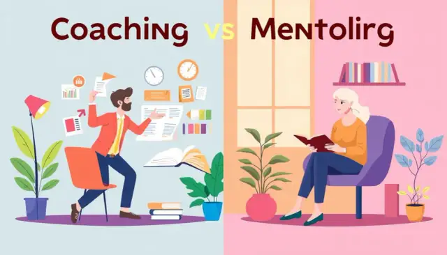 Coaching a mentoring: różnice, wybór i korzyści dla Ciebie